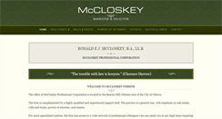 Desktop Screenshot of mccloskey.ca